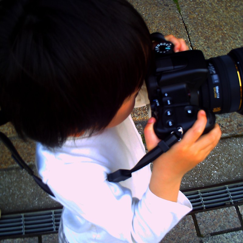 小さなカメラマンさん