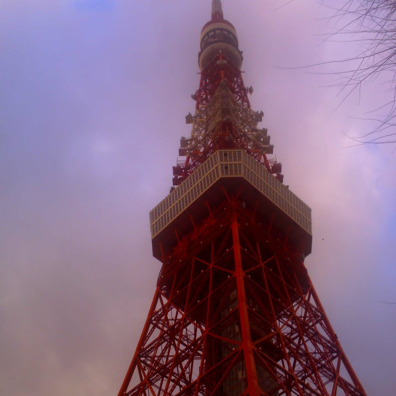 東京タワーと空