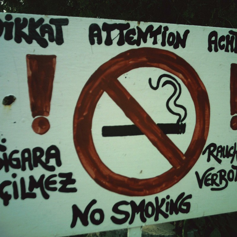 タバコ禁止!!!!