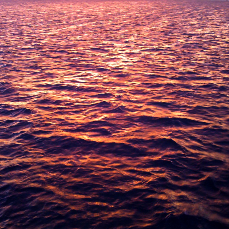マジックアワー1。海を染める