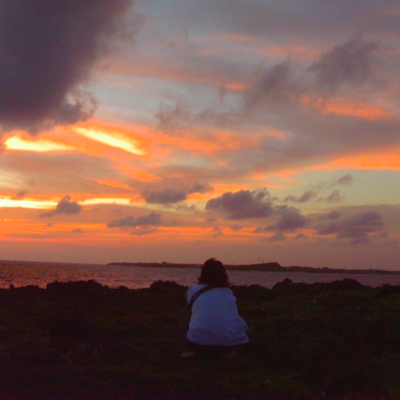 西平安名岬サンセット。