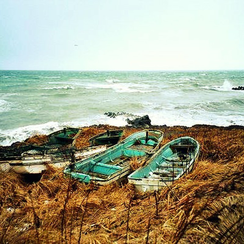 納沙布岬の廃船