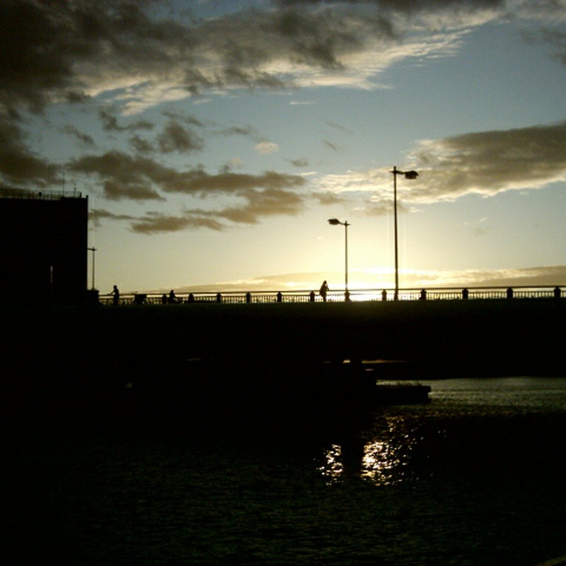 tある日の夕景：橋