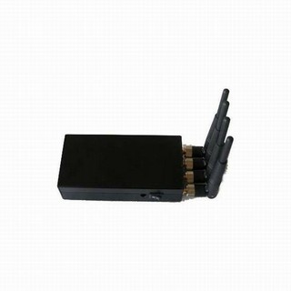 4W Tragbare GSM UMTS Telefon Signal-Störsender mit 4 biegbare Antennen