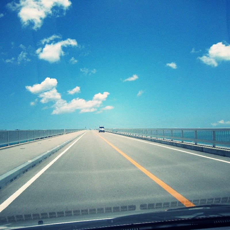 海へと延びる道