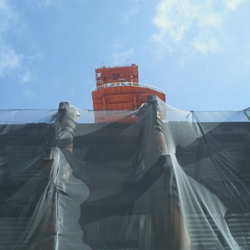 工事現場の青空