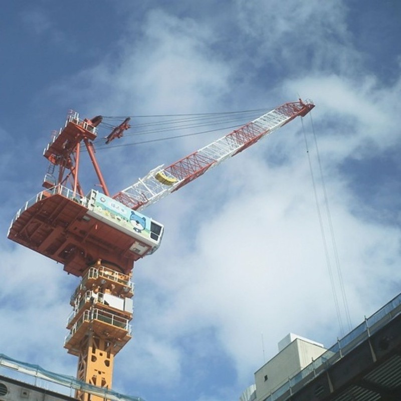 工事現場の青空