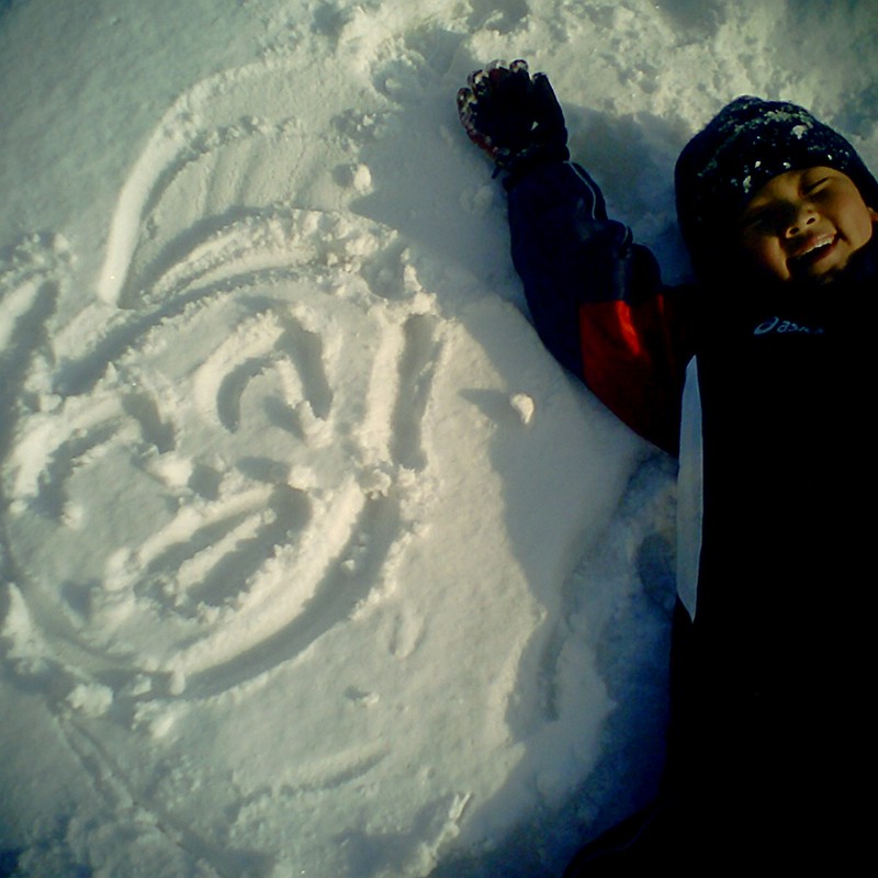 ママの顔書いた♪