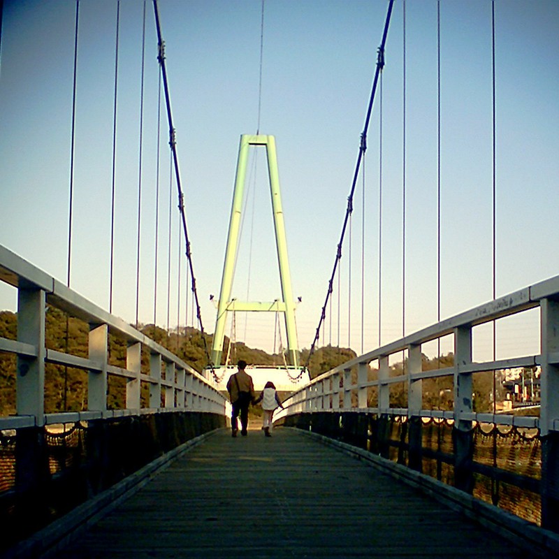 吊り橋散歩！