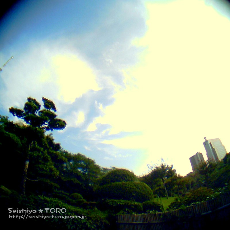 東京の空＠魚眼レンズ 