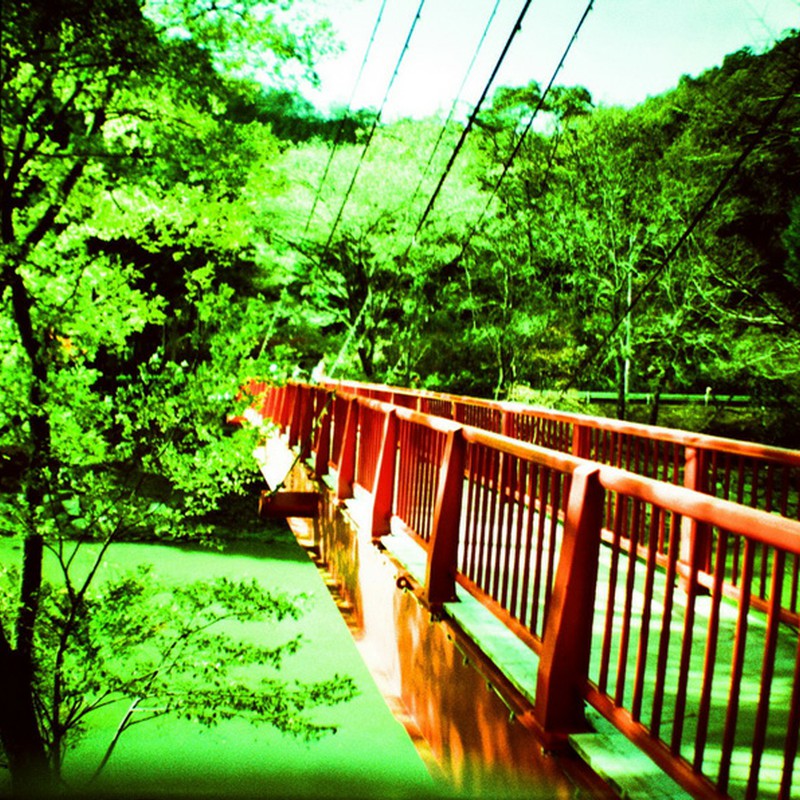 宇甘渓の赤橋