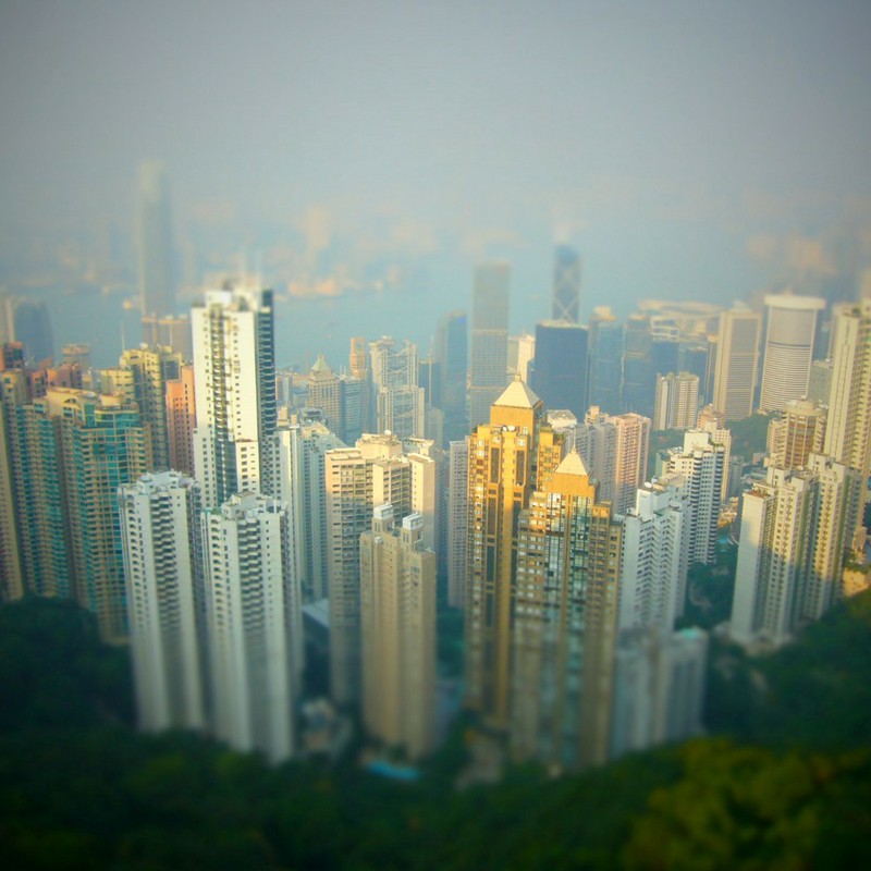 霧の香港島