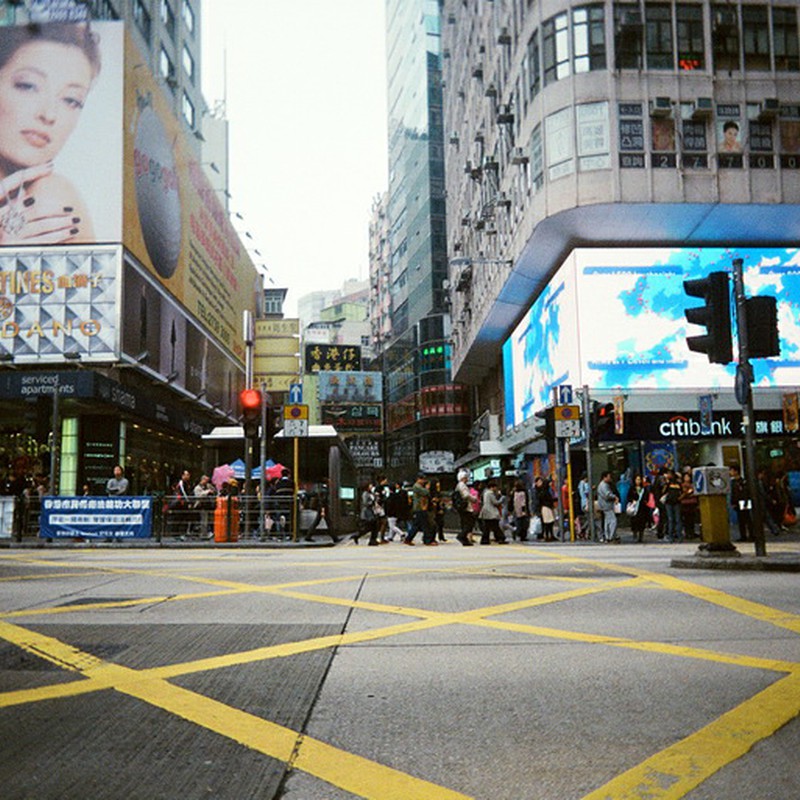 Crossroad in Hong Kong