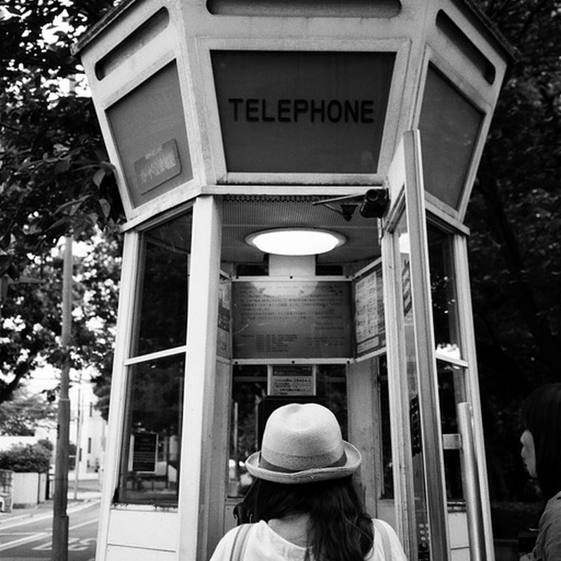 レトロ電話ボックス