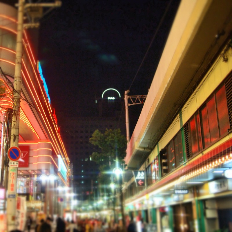 大阪の夜。