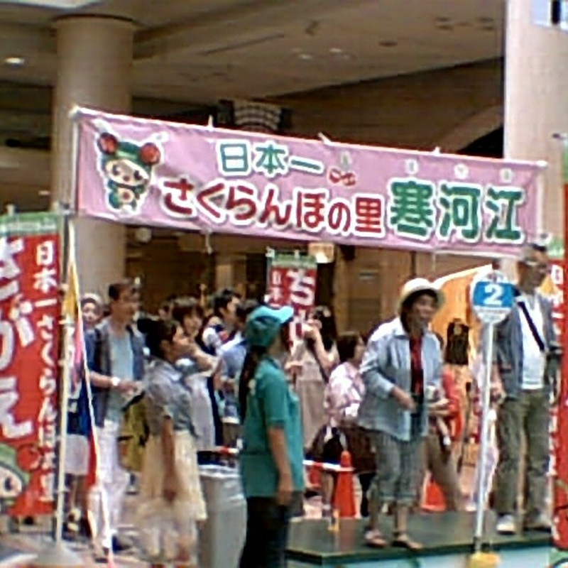 さくらんぼの種飛ばし