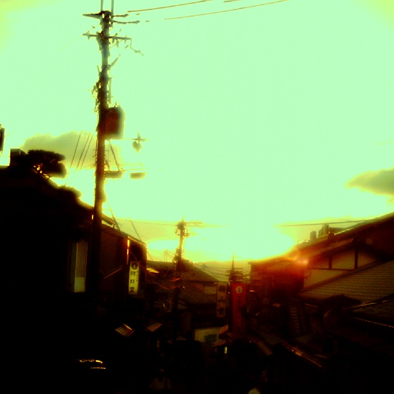 京都の夕日