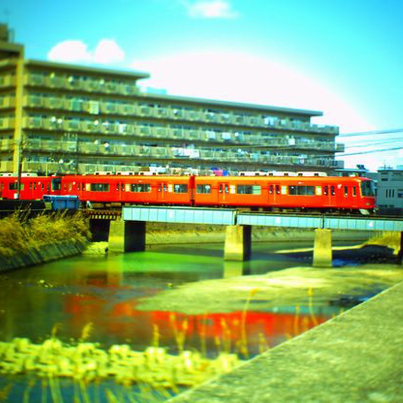 ミニチュア風名鉄電車