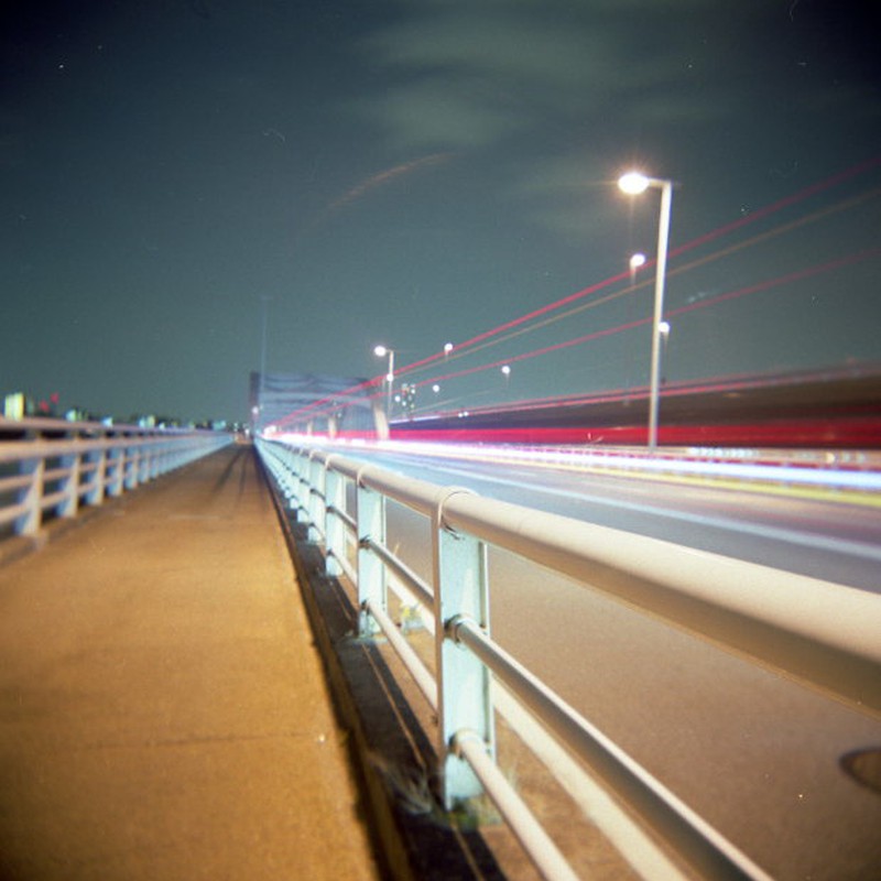夜の橋道