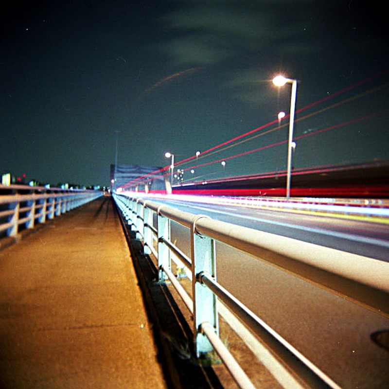 夜の橋道