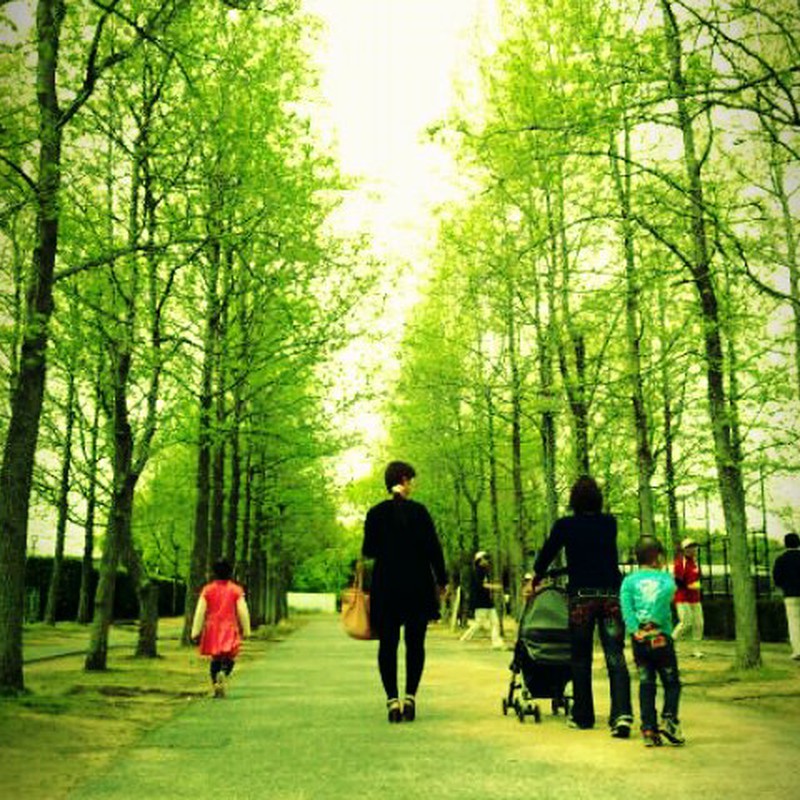 食後のお散歩♪