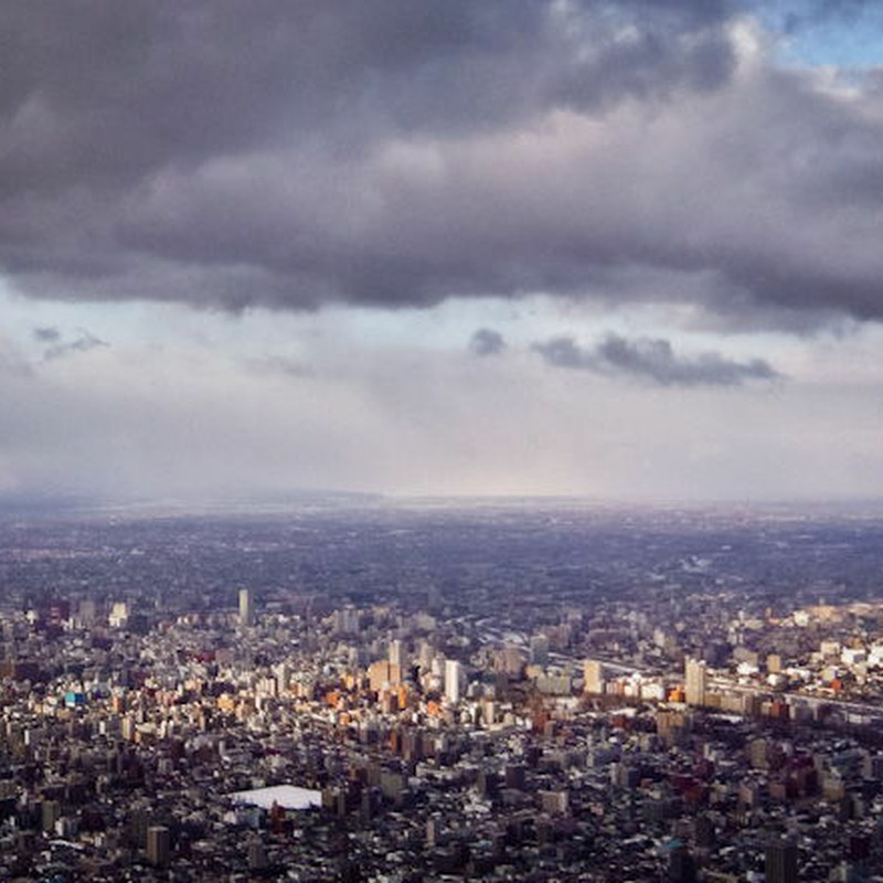 都市の俯瞰風景　－　札幌