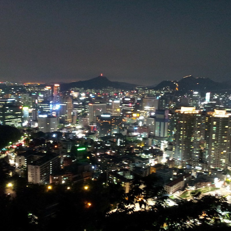 2017/06/17_南山公園からソウルの夜景
