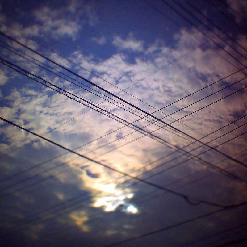 空と電線
