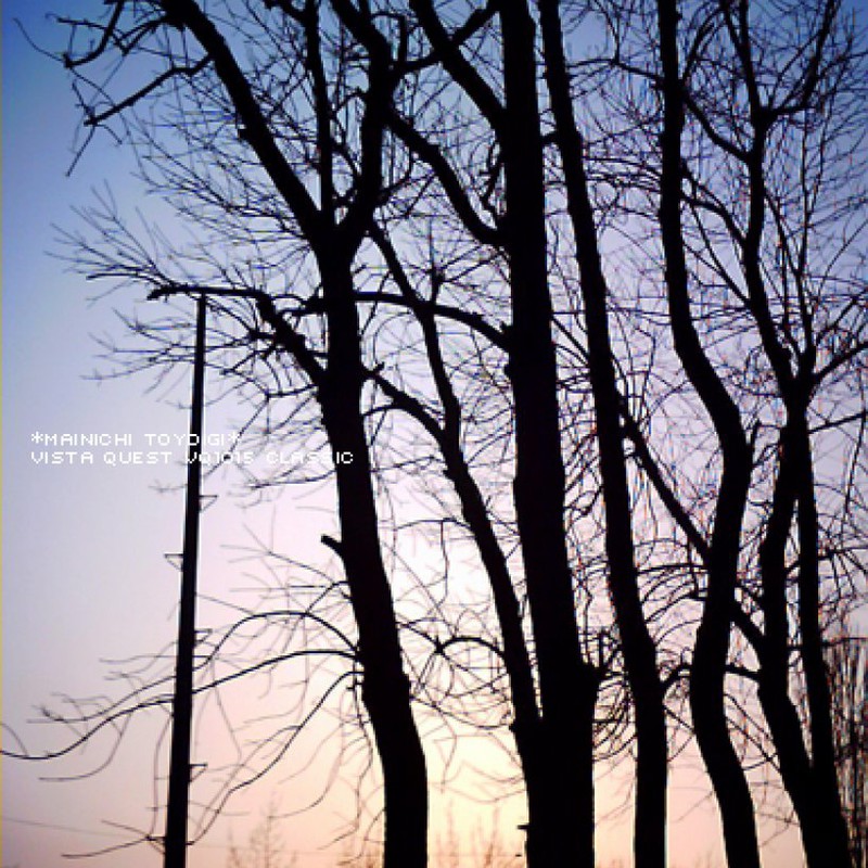 夕暮れ時の公園