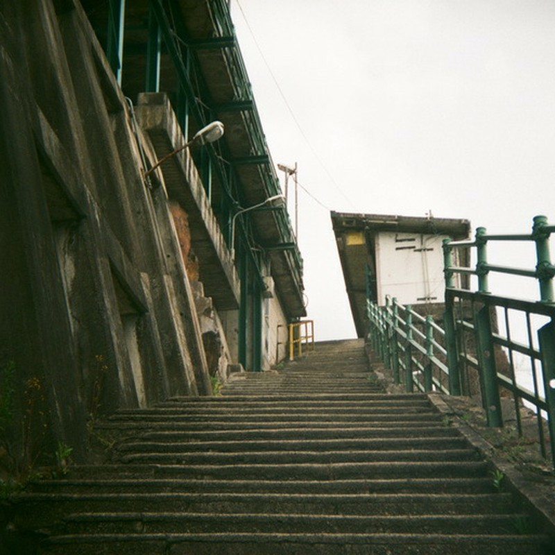 秘境駅の階段
