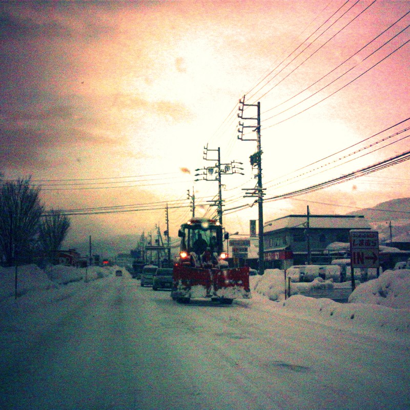 除雪機出動